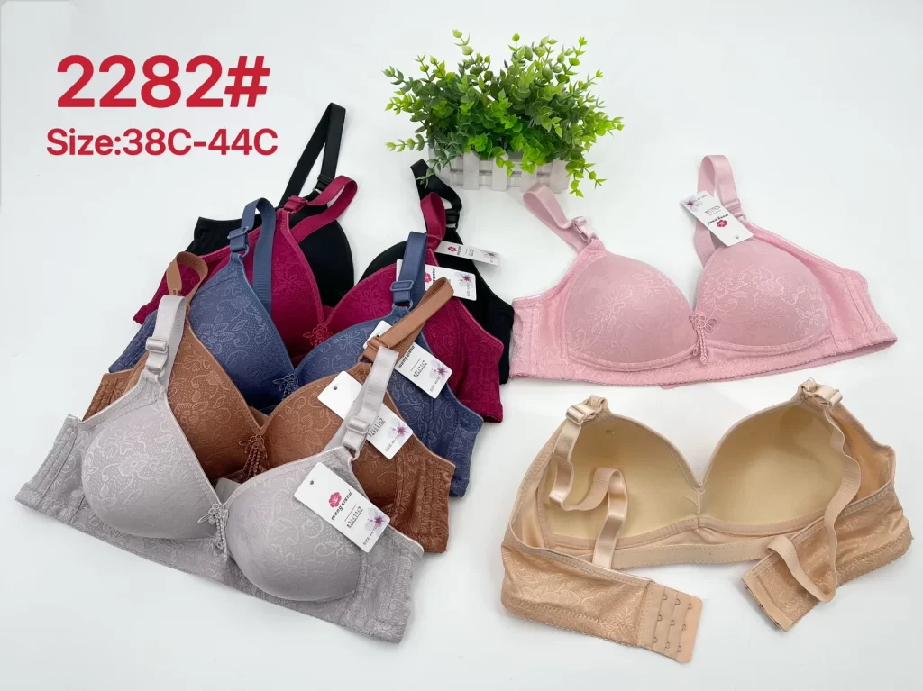 Wholesale Plus Size Lace Trim Bra C Cup (2282) - China lingerie manufacturer & supplier