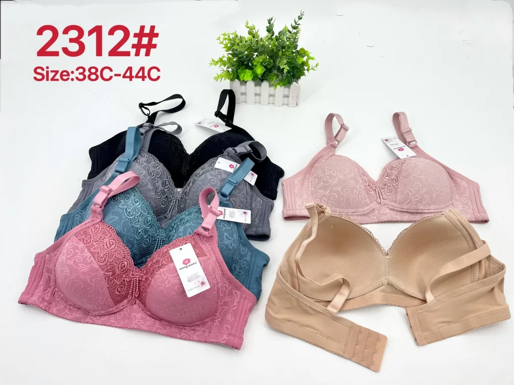 Wholesale Plus Size Lace Trim Bra C Cup (2312) - China lingerie manufacturer & supplier