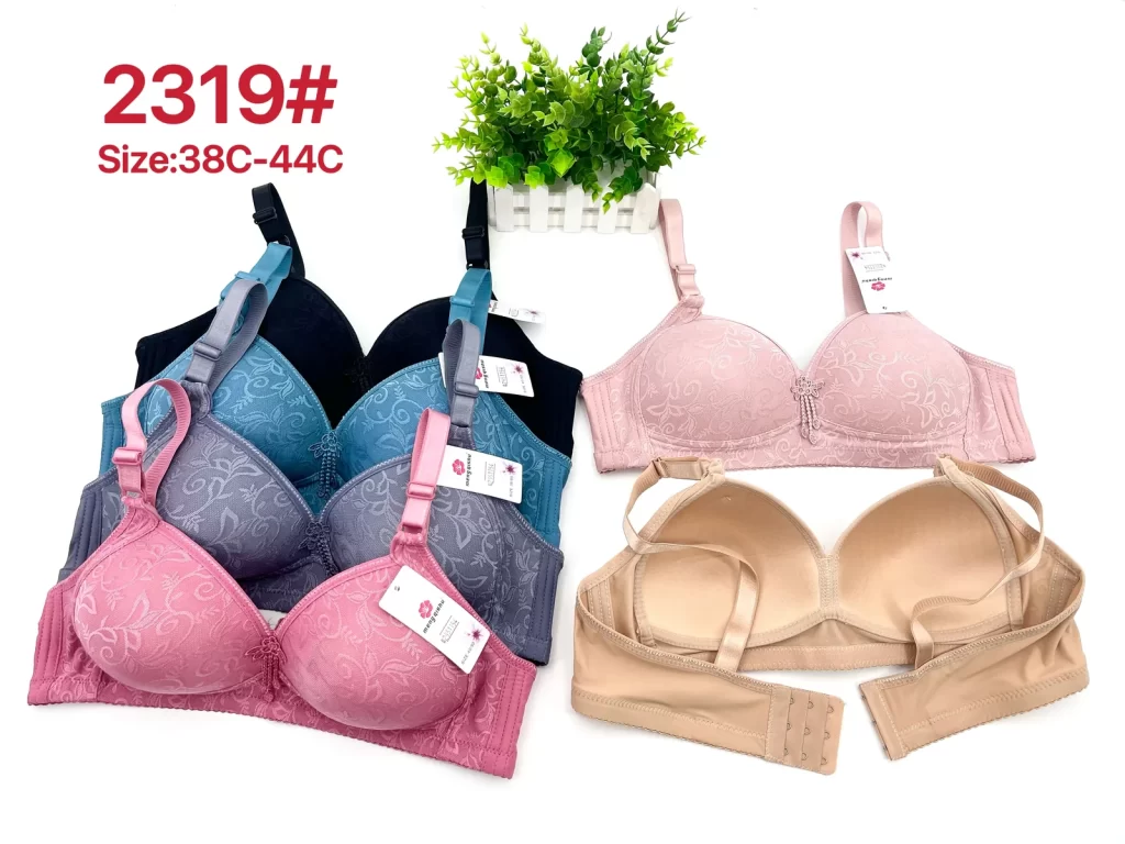 Wholesale Plus Size Lace Trim Bra C Cup (2319) - China lingerie manufacturer & supplier