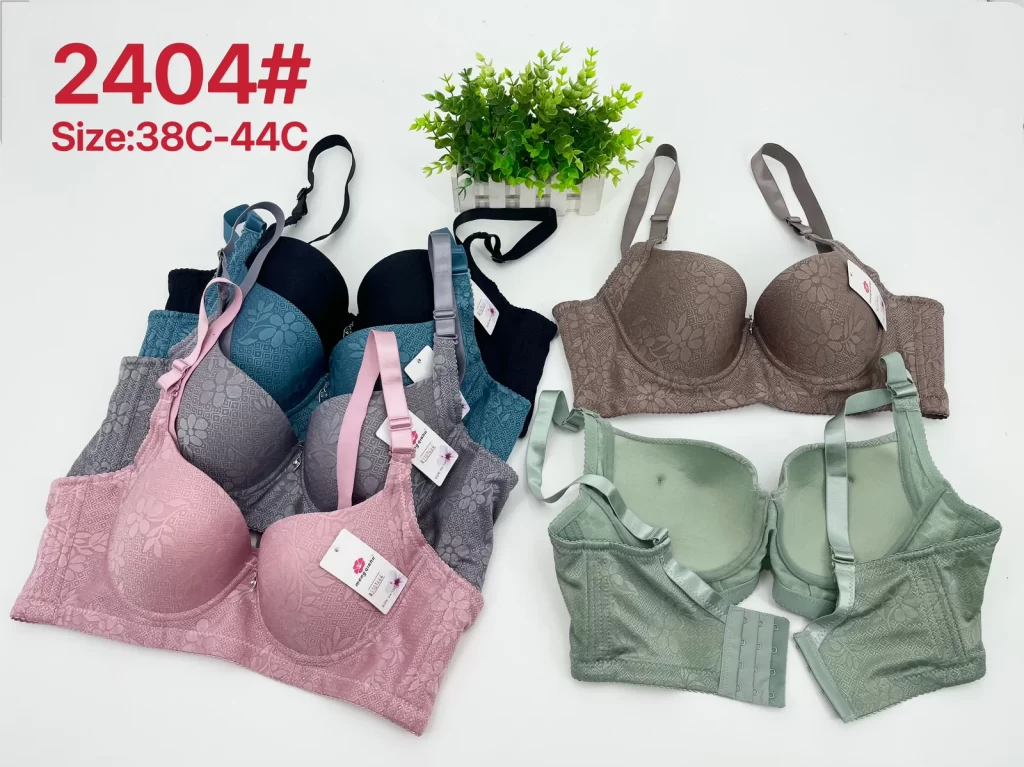 Wholesale Plus Size Jacquard Bra C Cup (2404) - China lingerie manufacturer & supplier