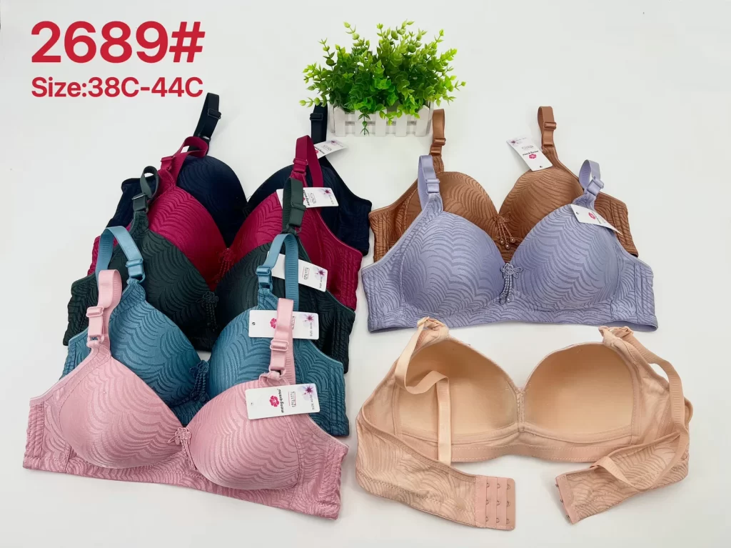 Wholesale Plus Size Jacquard Bra C Cup (2689) - China lingerie manufacturer & supplier