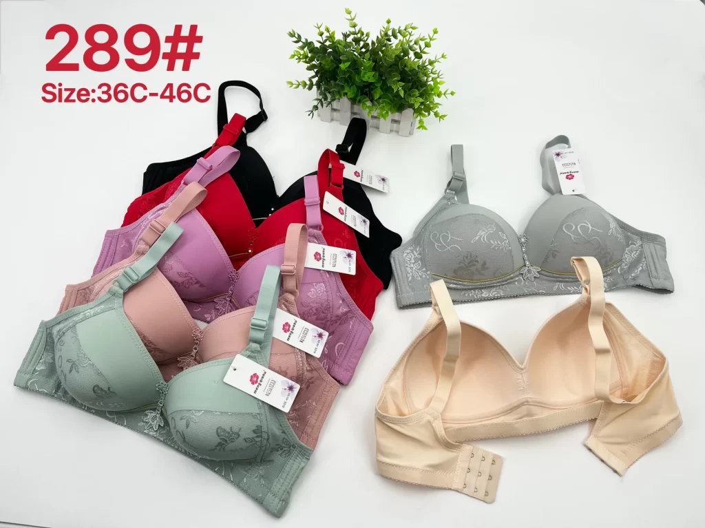 Wholesale Plus Size Lace Trim Bra C Cup (289) - China lingerie manufacturer & supplier