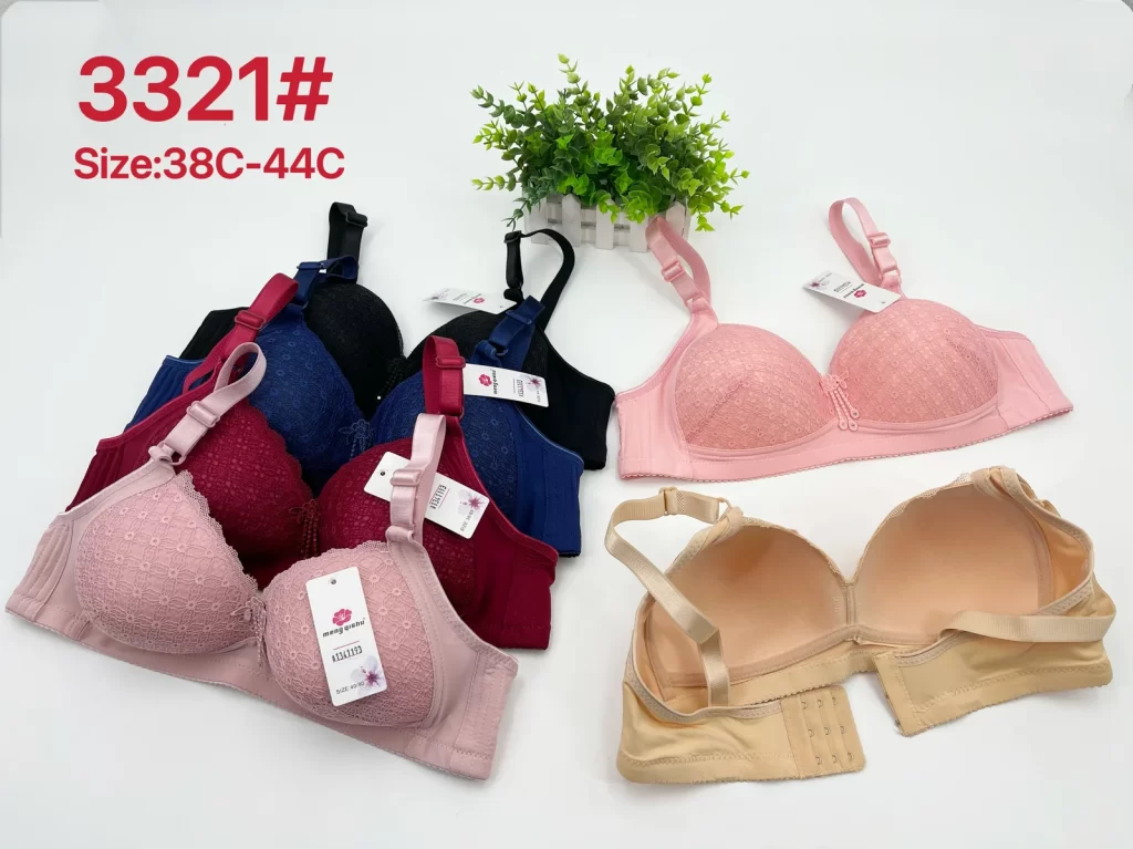 Wholesale Plus Size Lace Trim Bra C Cup (3321) - China lingerie manufacturer & supplier