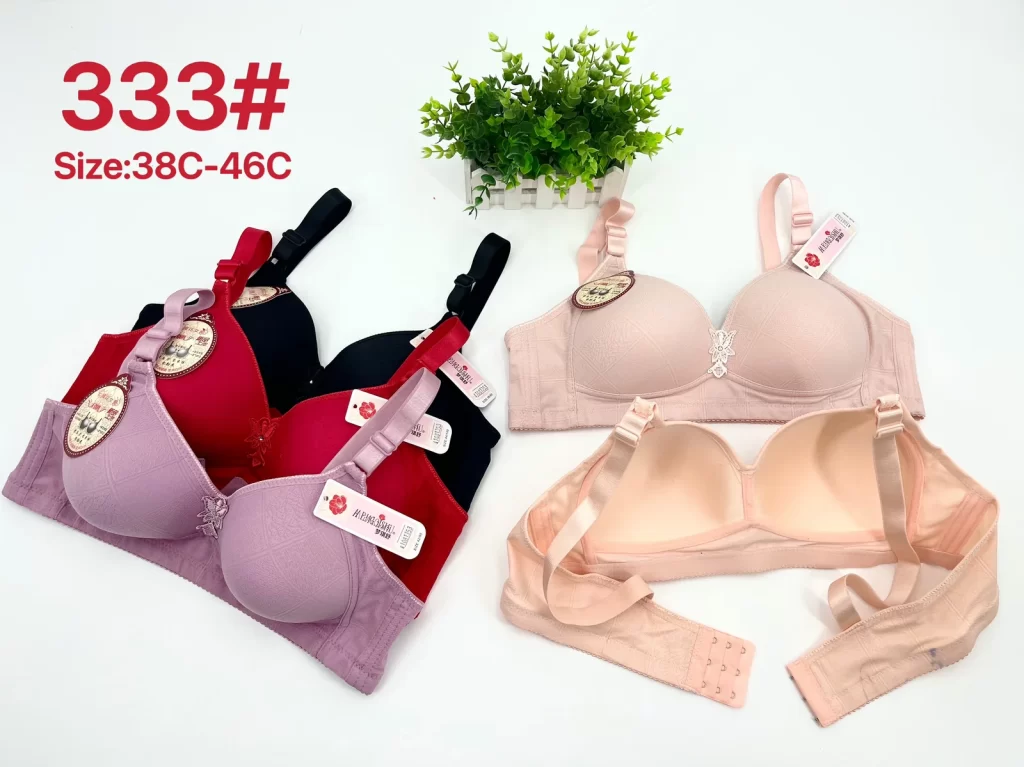Wholesale Plus Size Lace Trim Bra C Cup (333) - China lingerie manufacturer & supplier