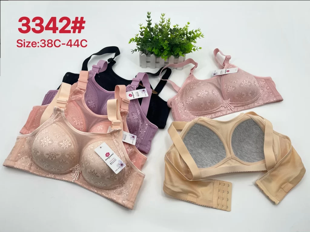 Wholesale Plus Size Lace Trim Bra C Cup (3342) - China lingerie manufacturer & supplier