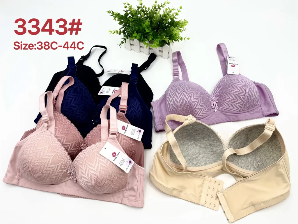 Wholesale Plus Size Lace Trim Bra C Cup (3343) - China lingerie manufacturer & supplier