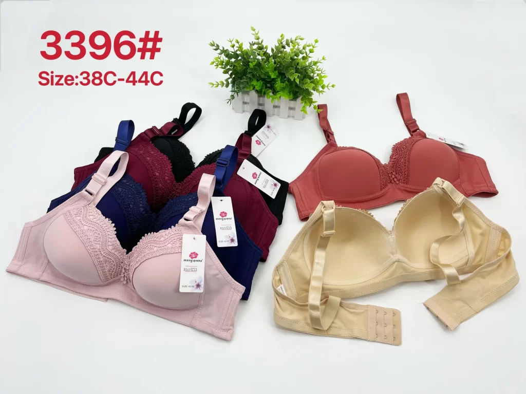 Wholesale Plus Size Lace Trim Bra C Cup (3396) - China lingerie manufacturer & supplier