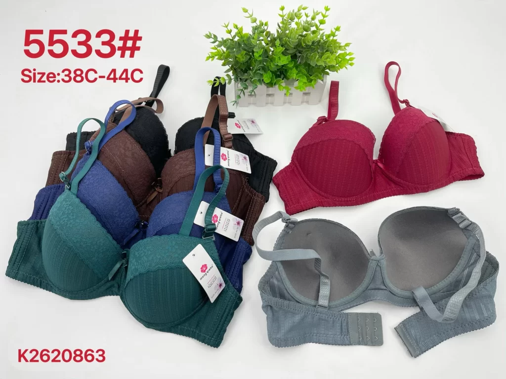 Wholesale Plus Size Lace Trim Bra C Cup (5533) - China lingerie manufacturer & supplier