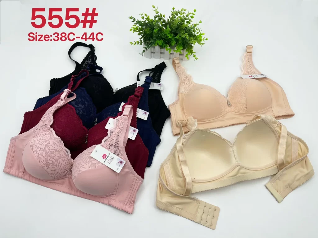 Wholesale Plus Size Lace Trim Bra C Cup (555) - China lingerie manufacturer & supplier