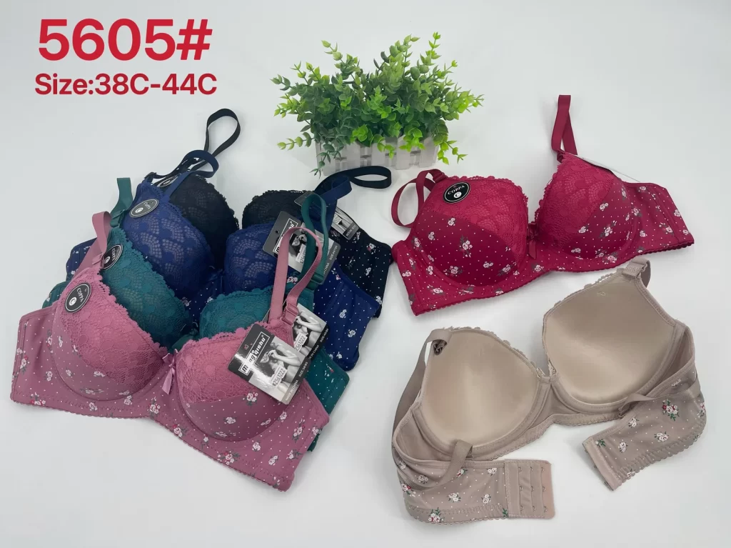 Wholesale Plus Size Lace Trim Bra C Cup (5605) - China lingerie manufacturer & supplier
