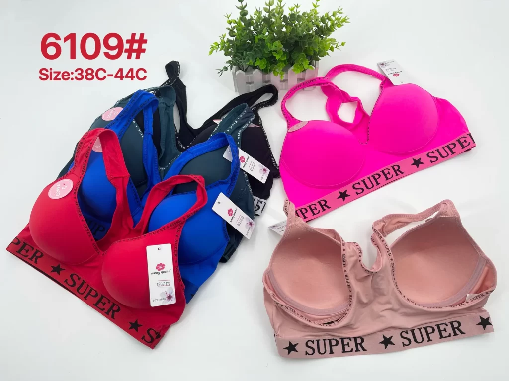 Wholesale Plus Size Sports Bra C Cup (6109) - China lingerie manufacturer & supplier