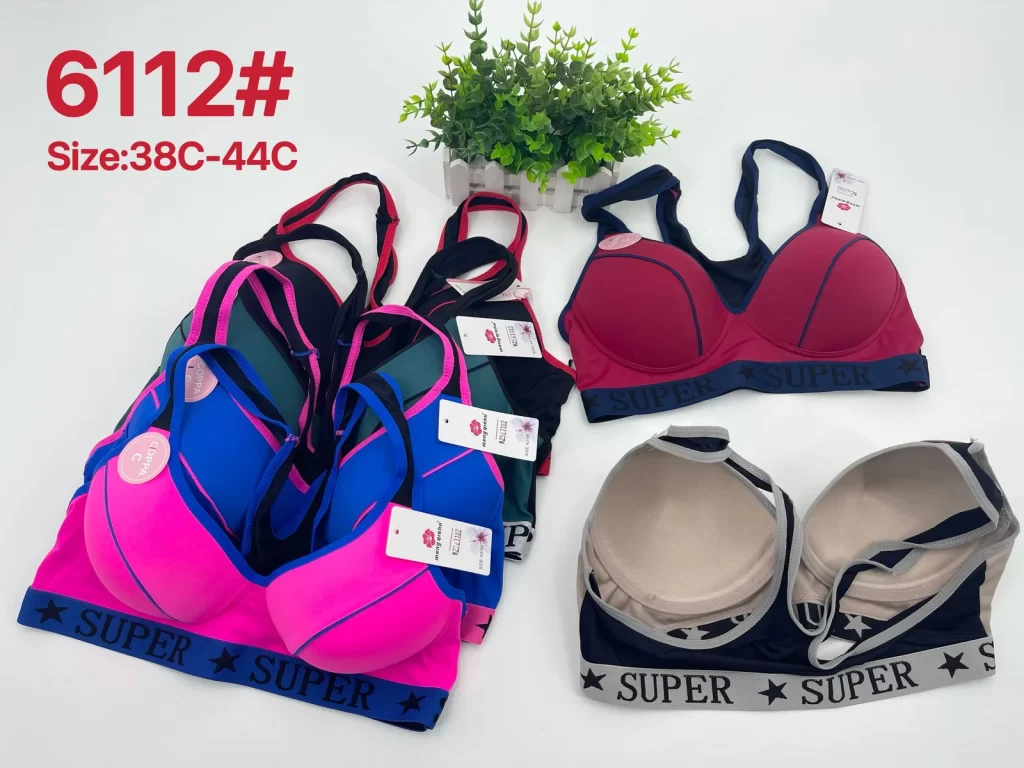 Wholesale Plus Size Sports Bra C Cup (6112) - China lingerie manufacturer & supplier