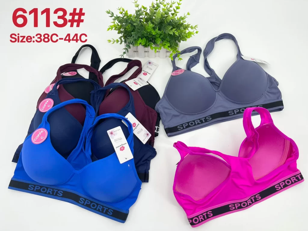 Wholesale Plus Size Sports Bra C Cup (6113) - China lingerie manufacturer & supplier
