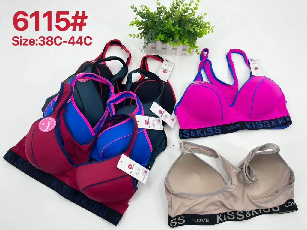 Wholesale Plus Size Sports Bra C Cup (6115) - China lingerie manufacturer & supplier