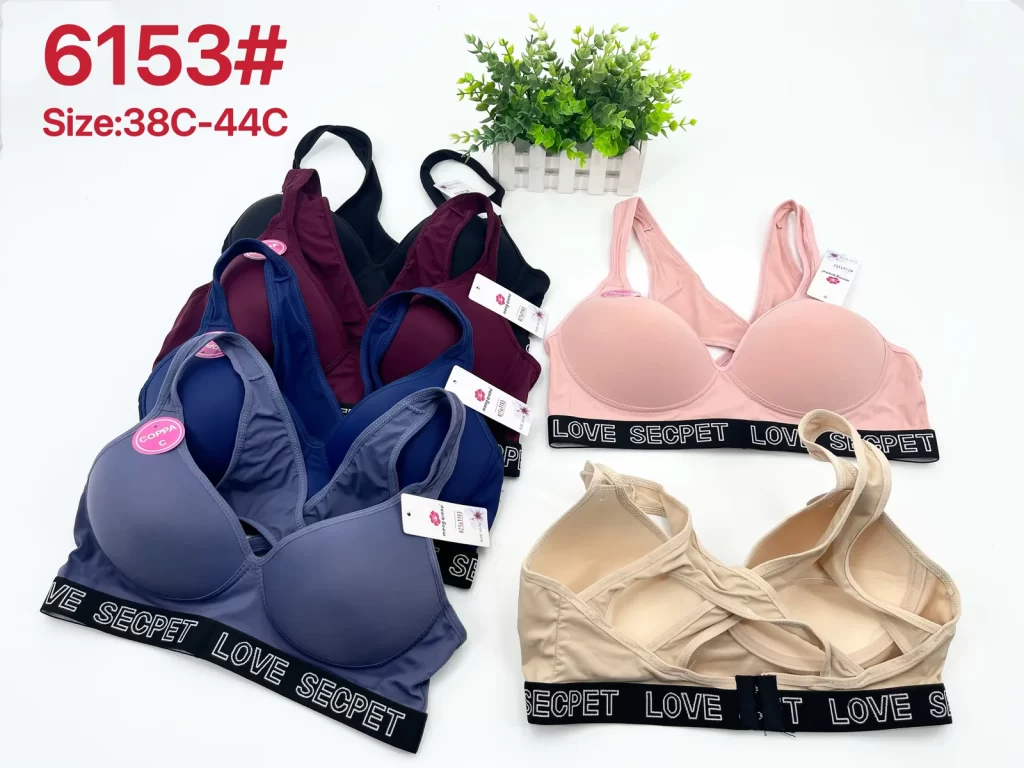 Wholesale Plus Size Sports Bra C Cup (6153) - China lingerie manufacturer & supplier