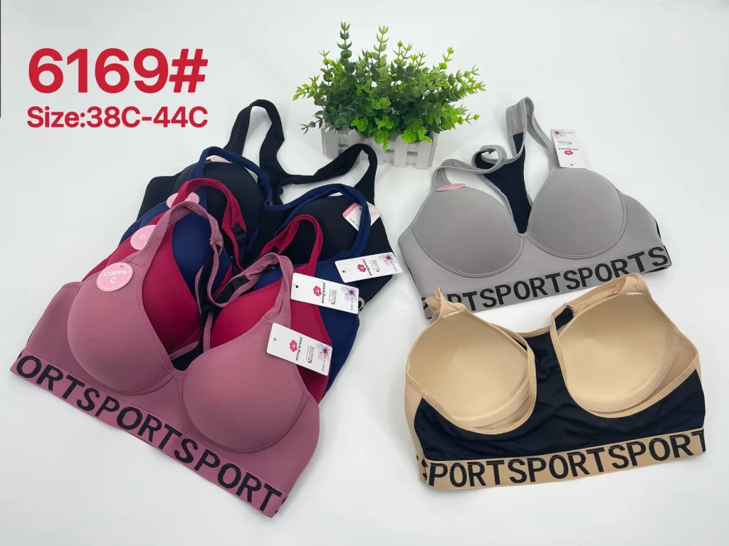 Wholesale Plus Size Sports Bra C Cup (6169) - China lingerie manufacturer & supplier