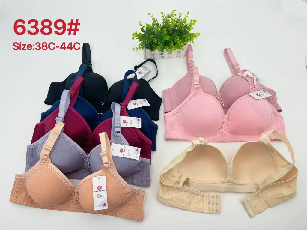 Wholesale Plus Size Lace Trim Bra C Cup (6389) - China lingerie manufacturer & supplier
