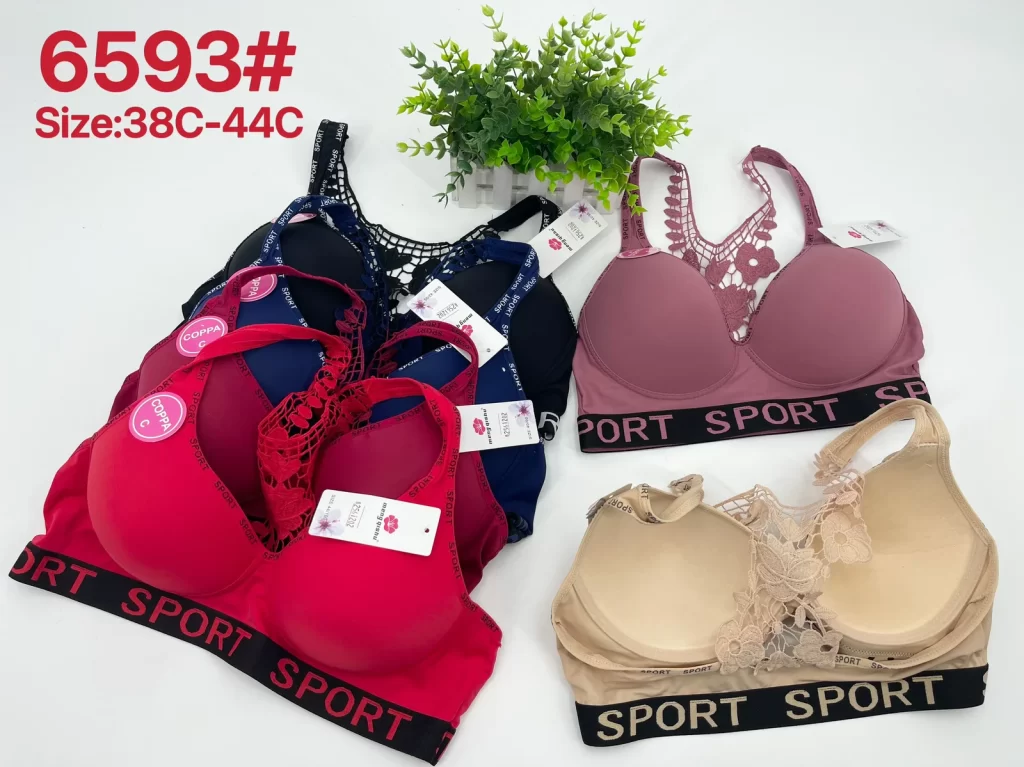 Wholesale Plus Size Sports Bra C Cup (6593) - China lingerie manufacturer & supplier