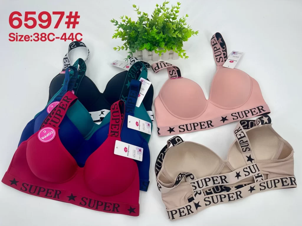 Wholesale Plus Size Sports Bra C Cup (6597) - China lingerie manufacturer & supplier