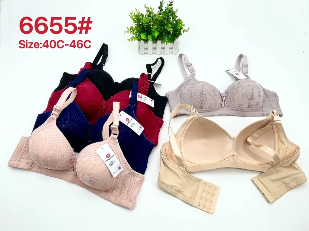 Wholesale Plus Size Lace Trim Bra C Cup (6655) - China lingerie manufacturer & supplier