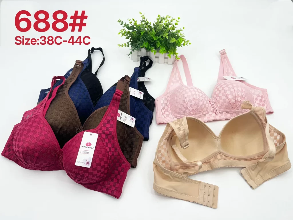 Wholesale Plus Size Lace Trim Bra C Cup (688) - China lingerie manufacturer & supplier