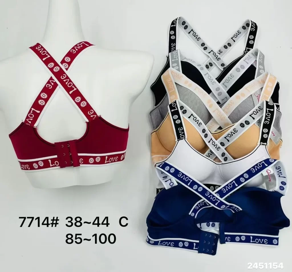 Wholesale Plus Size Sports Bra C Cup (7714) - China lingerie manufacturer & supplier