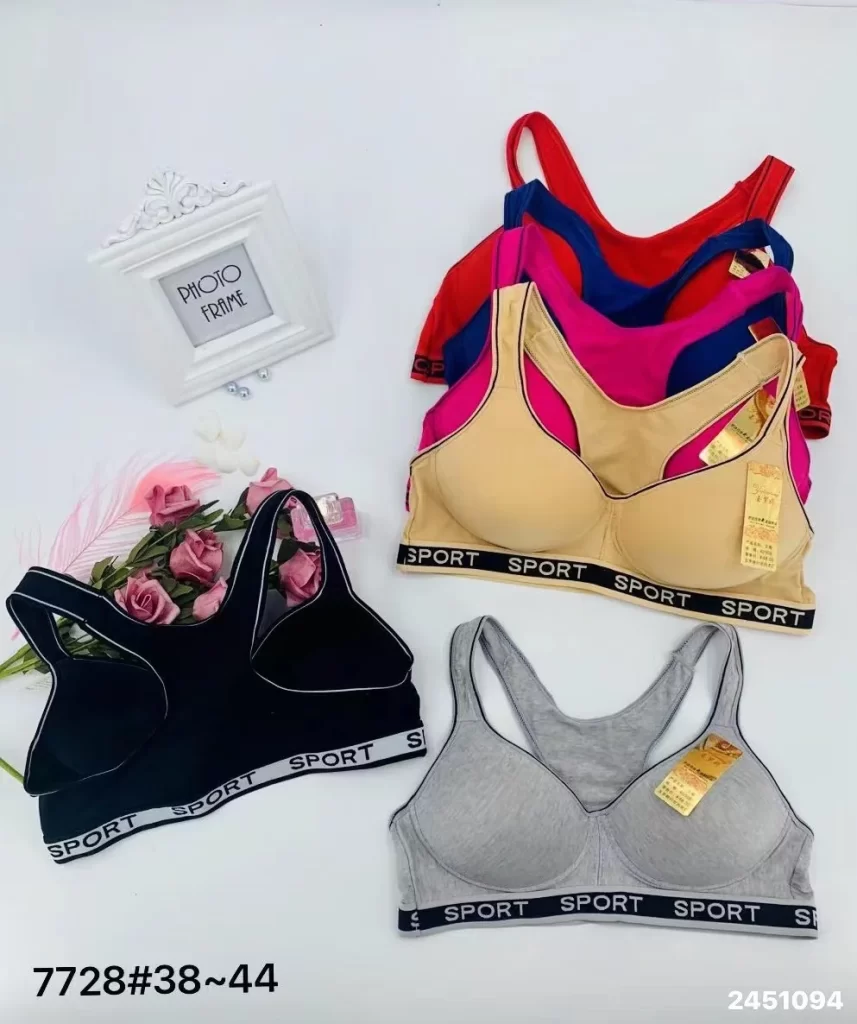 Wholesale Plus Size Sports Bra C Cup (7728) - China lingerie manufacturer & supplier