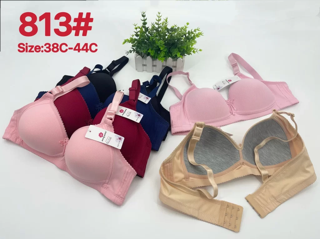 Wholesale Plus Size Lace Trim Bra C Cup (813) - China lingerie manufacturer & supplier