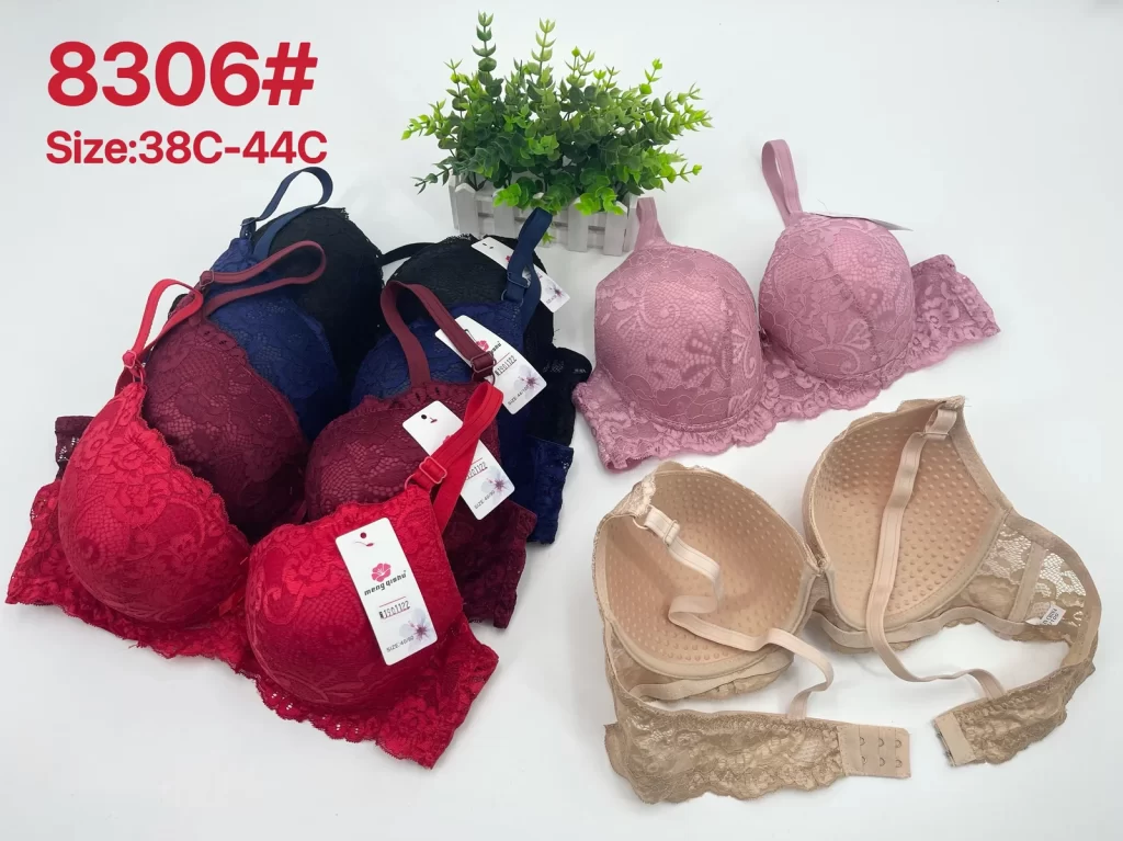 Wholesale Plus Size Lace Trim Bra C Cup (8306) - China lingerie manufacturer & supplier