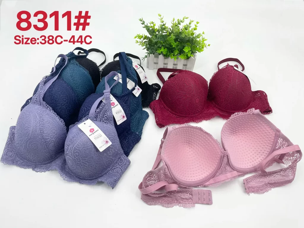 Wholesale Plus Size Lace Trim Bra C Cup (8311) - China lingerie manufacturer & supplier