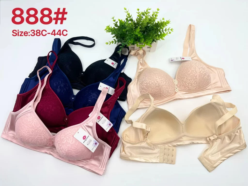 Wholesale Plus Size Lace Trim Bra C Cup (888) - China lingerie manufacturer & supplier