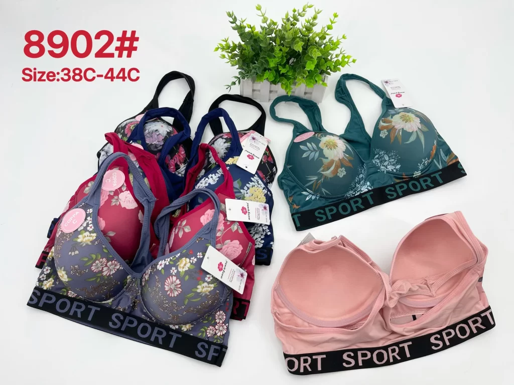 Wholesale Plus Size Sports Bra C Cup (8902) - China lingerie manufacturer & supplier