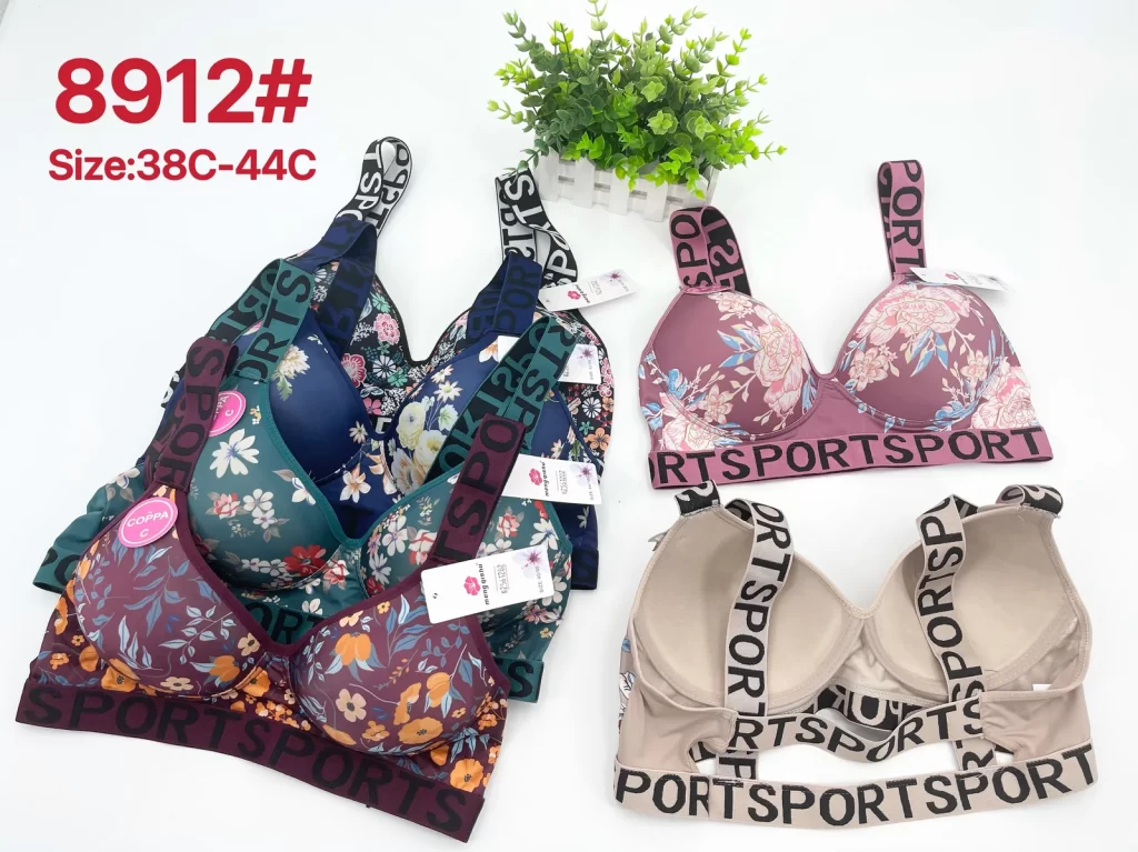 Wholesale Plus Size Sports Bra C Cup (8912) - China lingerie manufacturer & supplier
