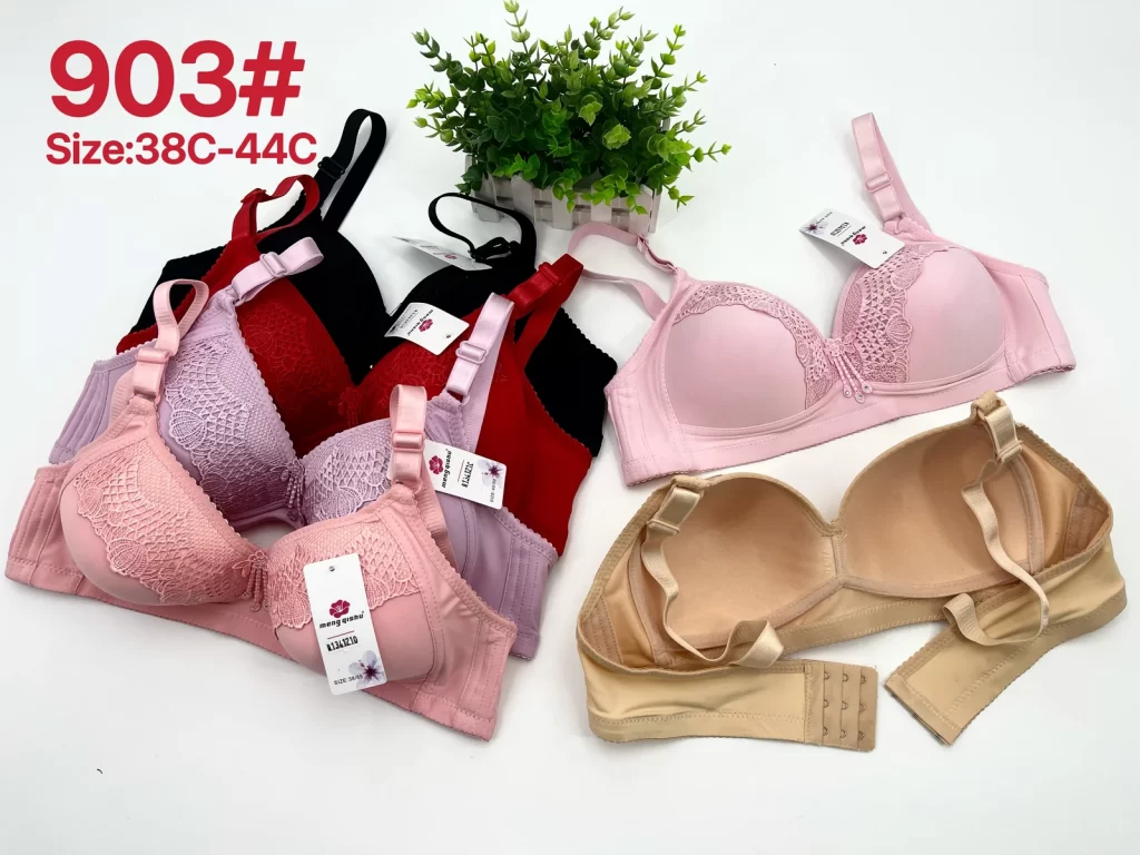 Wholesale Plus Size Lace Trim Bra C Cup (903) - China lingerie manufacturer & supplier