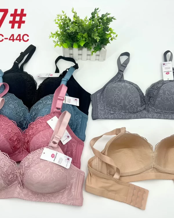 Wholesale Plus Size Lace Trim Bra C Cup (917) - China lingerie manufacturer & supplier