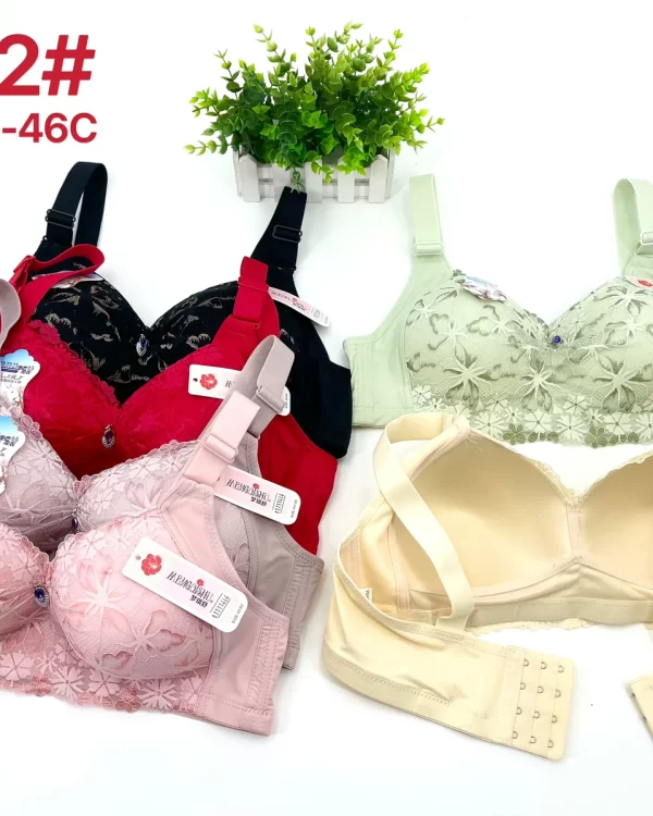 Wholesale Plus Size Lace Trim Bra C Cup (9322) - China lingerie manufacturer & supplier