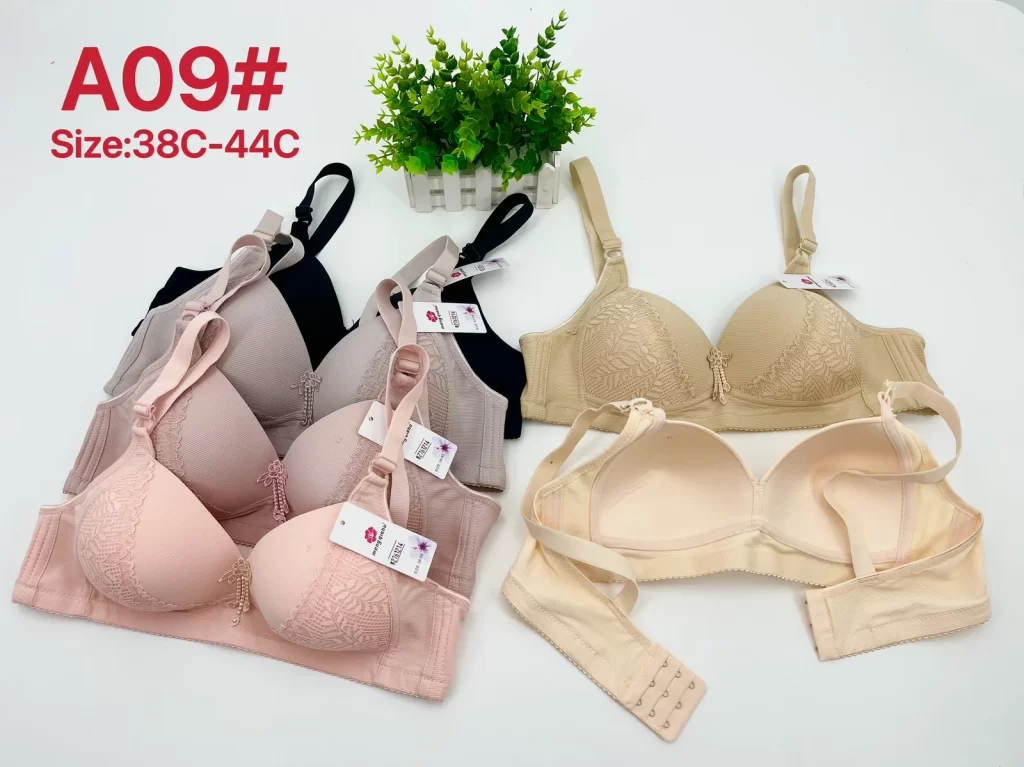 Wholesale Plus Size Lace Trim Bra C Cup (A09) - China lingerie manufacturer & supplier