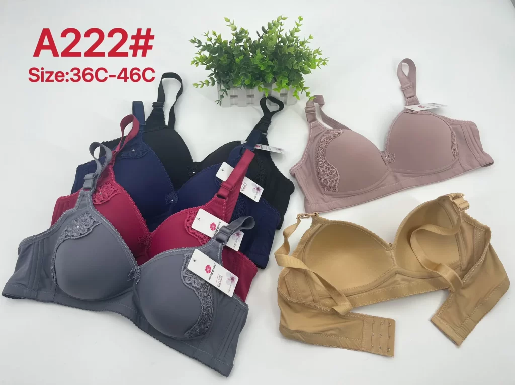 Wholesale Plus Size Lace Trim Bra C Cup (A222) - China lingerie manufacturer & supplier