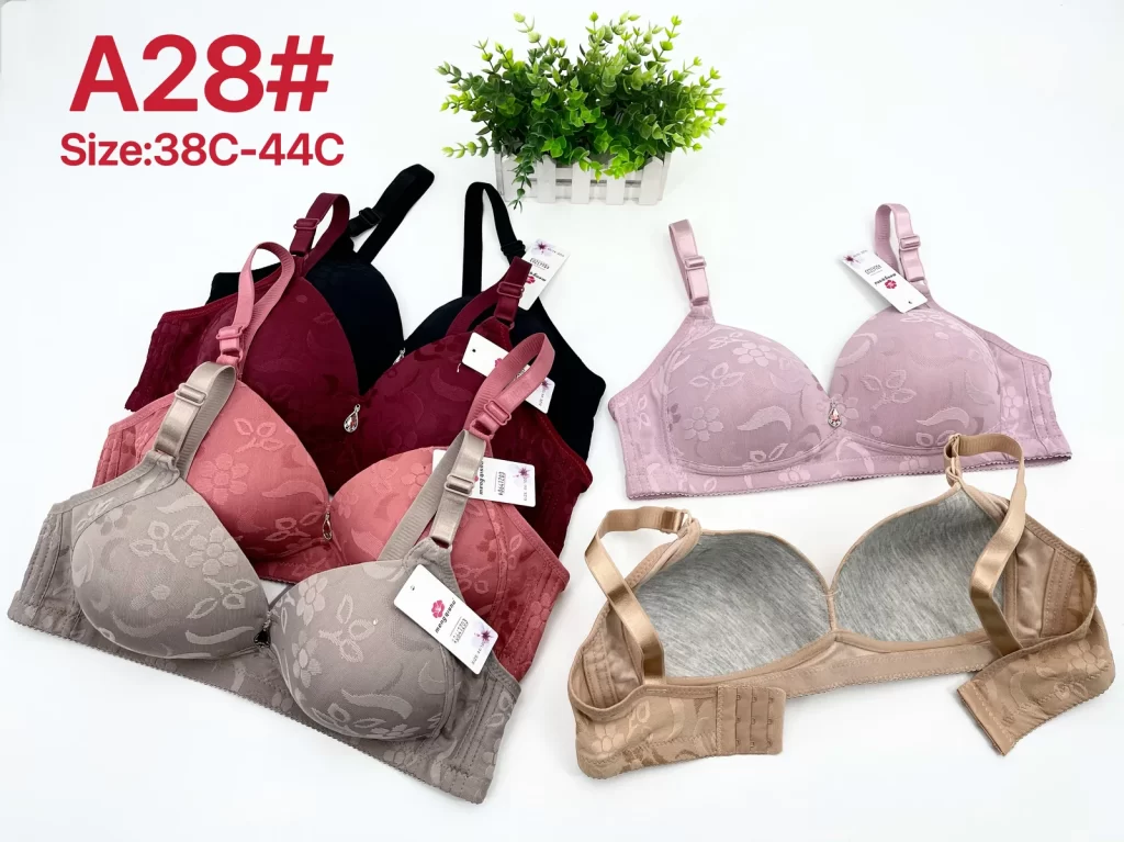 Wholesale Plus Size Jacquard Bra C Cup (A28) - China lingerie manufacturer & supplier