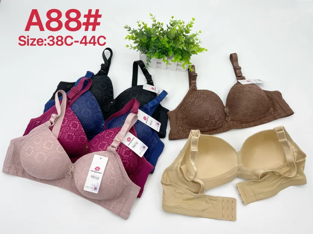 Wholesale Plus Size Lace Trim Bra C Cup (A88) - China lingerie manufacturer & supplier