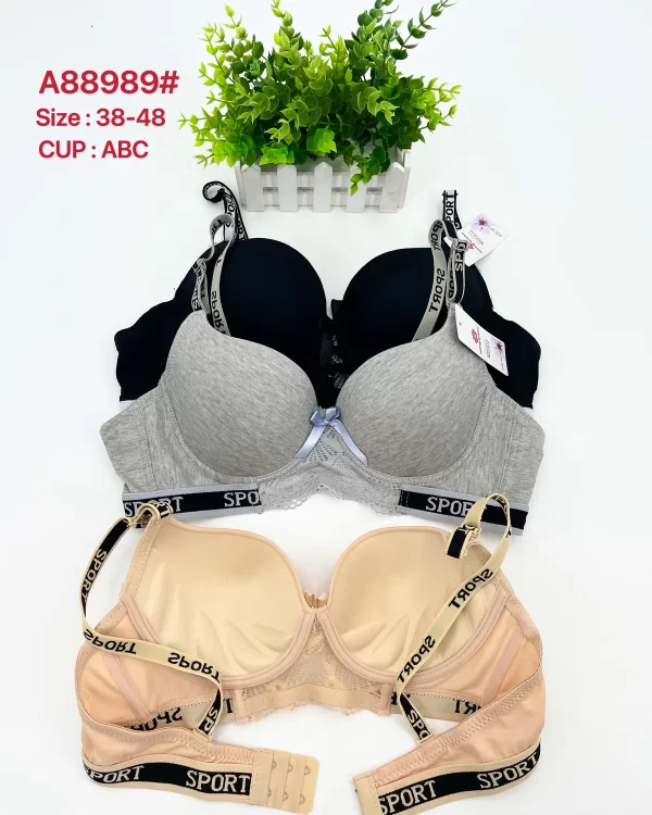 Wholesale Plus Size bra C cup model A88989 from factory 289 - China lingerie manufacturer & supplier