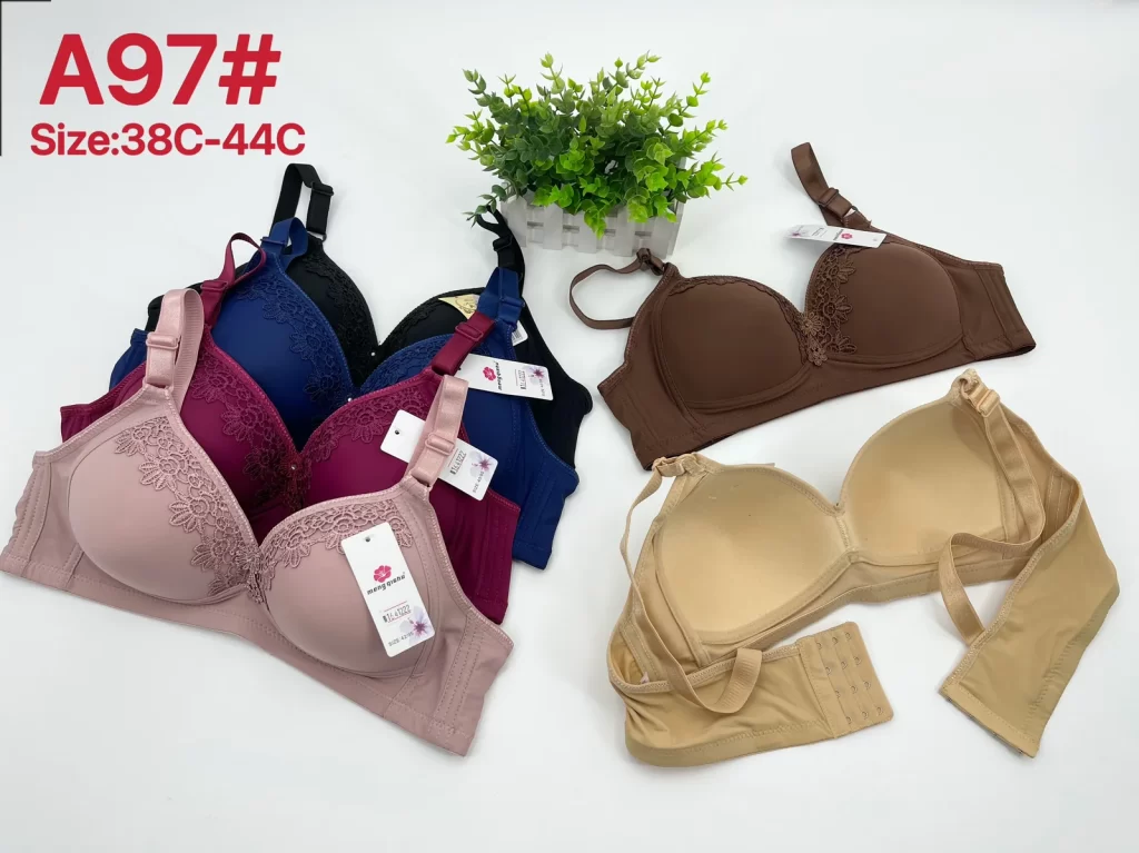 Wholesale Plus Size Lace Trim Bra C Cup (A97) - China lingerie manufacturer & supplier