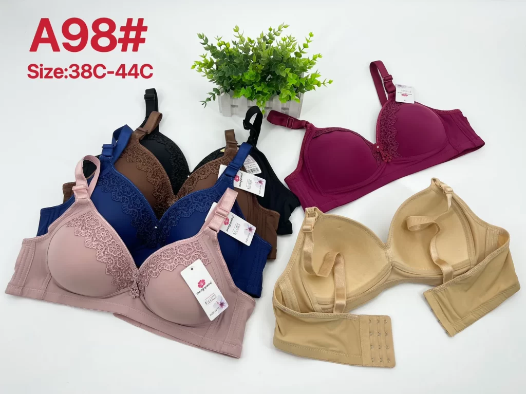 Wholesale Plus Size Lace Trim Bra C Cup (A98) - China lingerie manufacturer & supplier