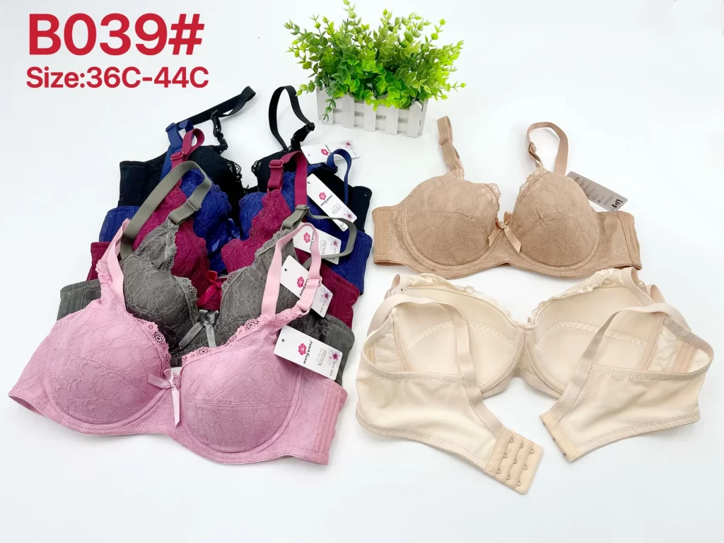Wholesale Plus Size Lace Trim Bra C Cup (B039) - China lingerie manufacturer & supplier