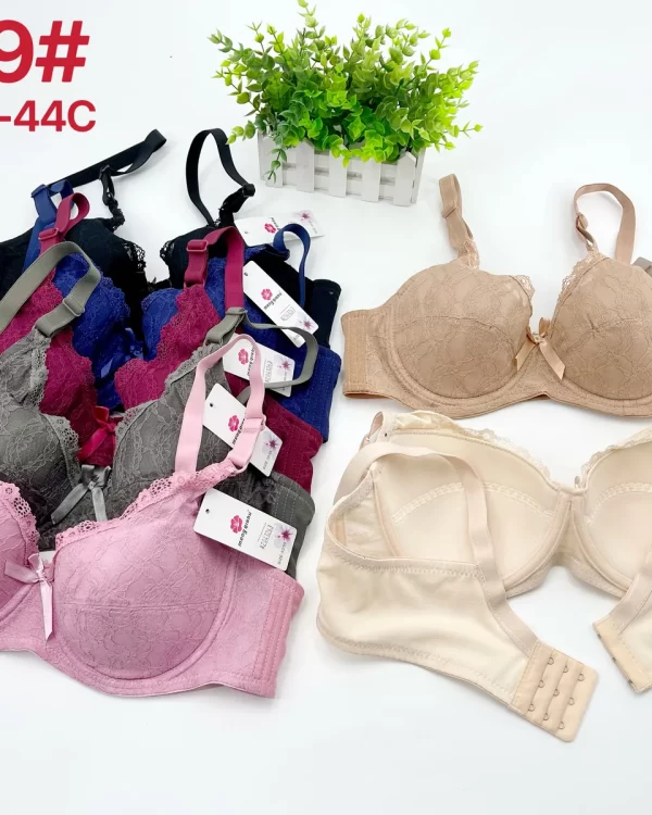 Wholesale Plus Size Lace Trim Bra C Cup (B039) - China lingerie manufacturer & supplier