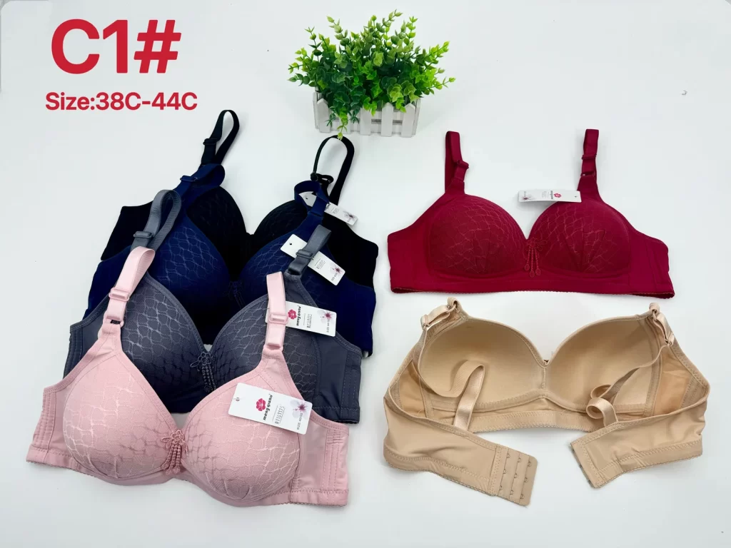 Wholesale Plus Size Lace Trim Bra C Cup (C1) - China lingerie manufacturer & supplier