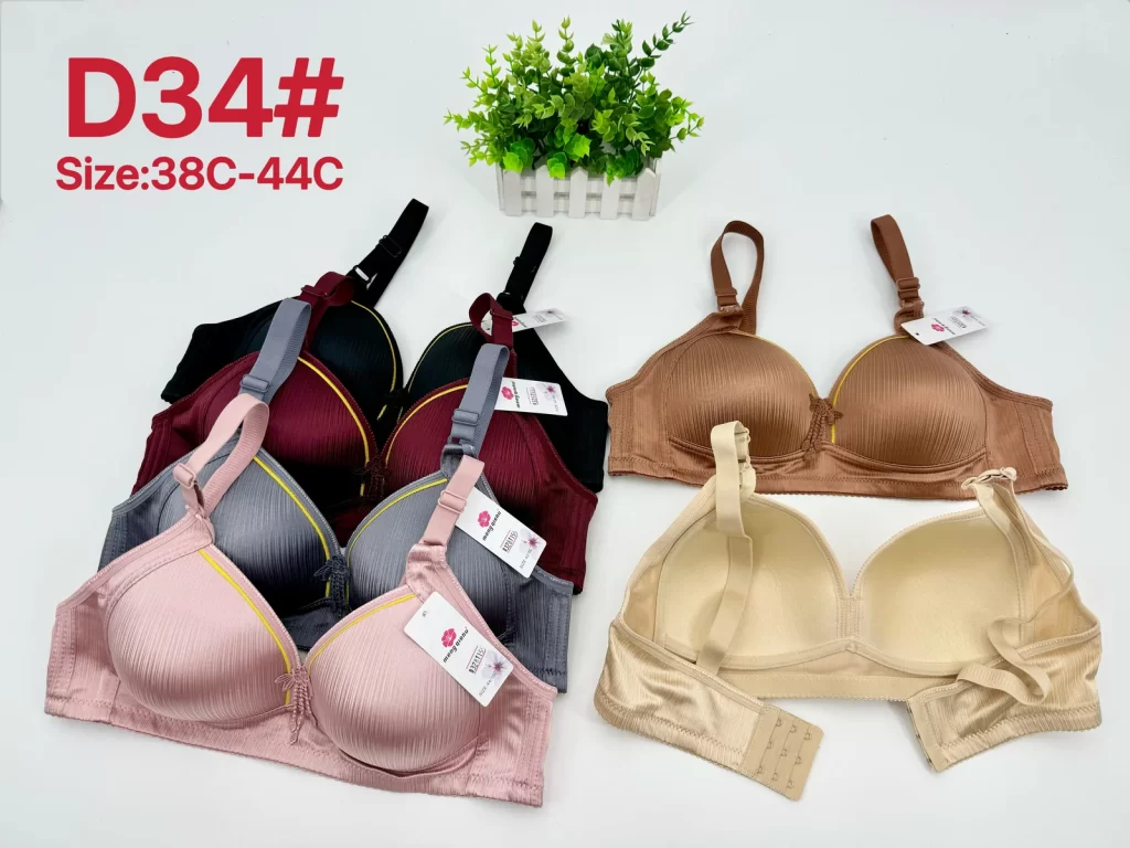 Wholesale Plus Size Striped Bra C Cup (D34) - China lingerie manufacturer & supplier