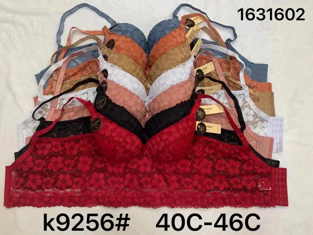 Wholesale Plus Size Lace Trim Bra C Cup (K9256) - China lingerie manufacturer & supplier