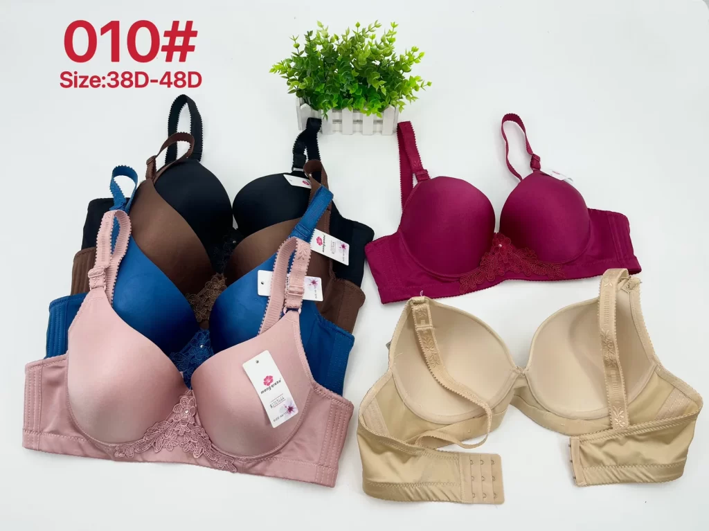 Wholesale Plus Size Lace Trim Bra D Cup (010) - China lingerie manufacturer & supplier