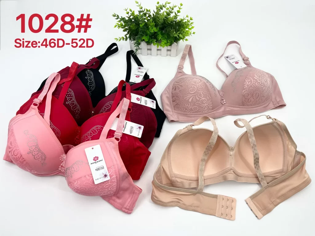Wholesale Plus Size Lace Trim Bra D Cup (1028) - China lingerie manufacturer & supplier